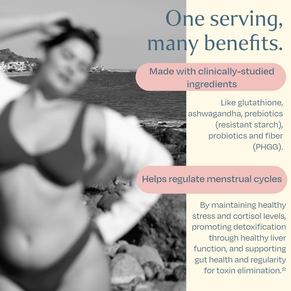 Cycle Care: Root-Cause PMS Support Supplement for Women -Regular Menstrual Cycle, Mood Swings -Ashwagandha, Magnesium, Glutathione, Probiotics, Hormone Balance for Women-28 Servings, Strawberry Flavor